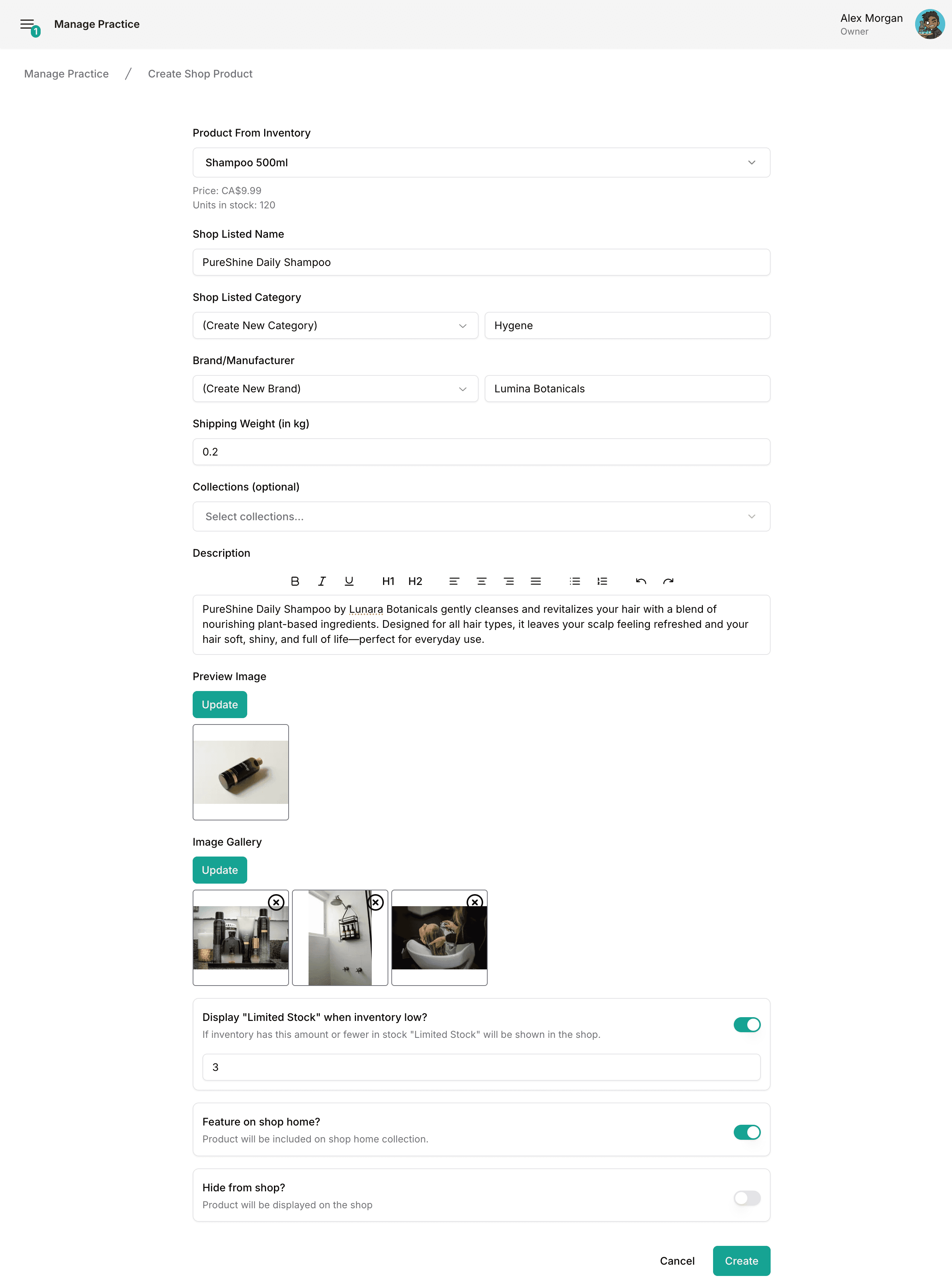 new shop product