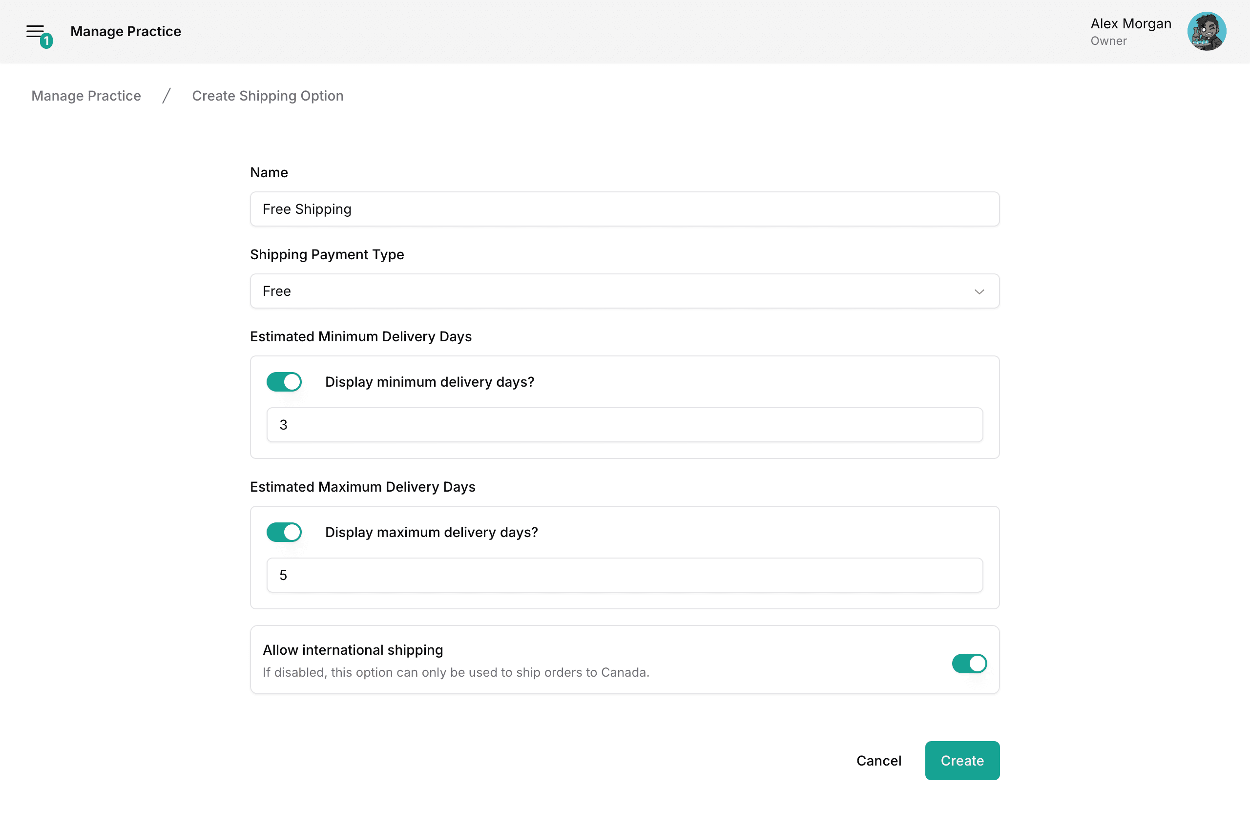 new shipping option